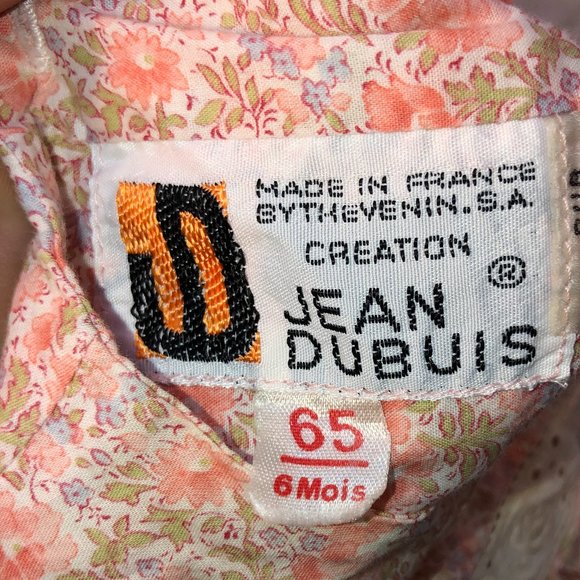Jean Dubuis Made in France vintage BABY girls liberty-esques floral prin… - Picture 2 of 2
